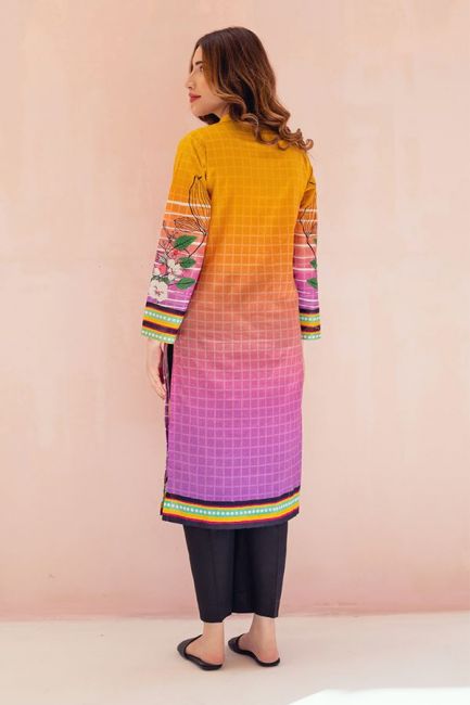 Gamboge Orange Lawn Shirt By Zellbury