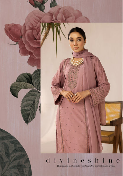  3 Piece Embroidered linen Collection By Simrans