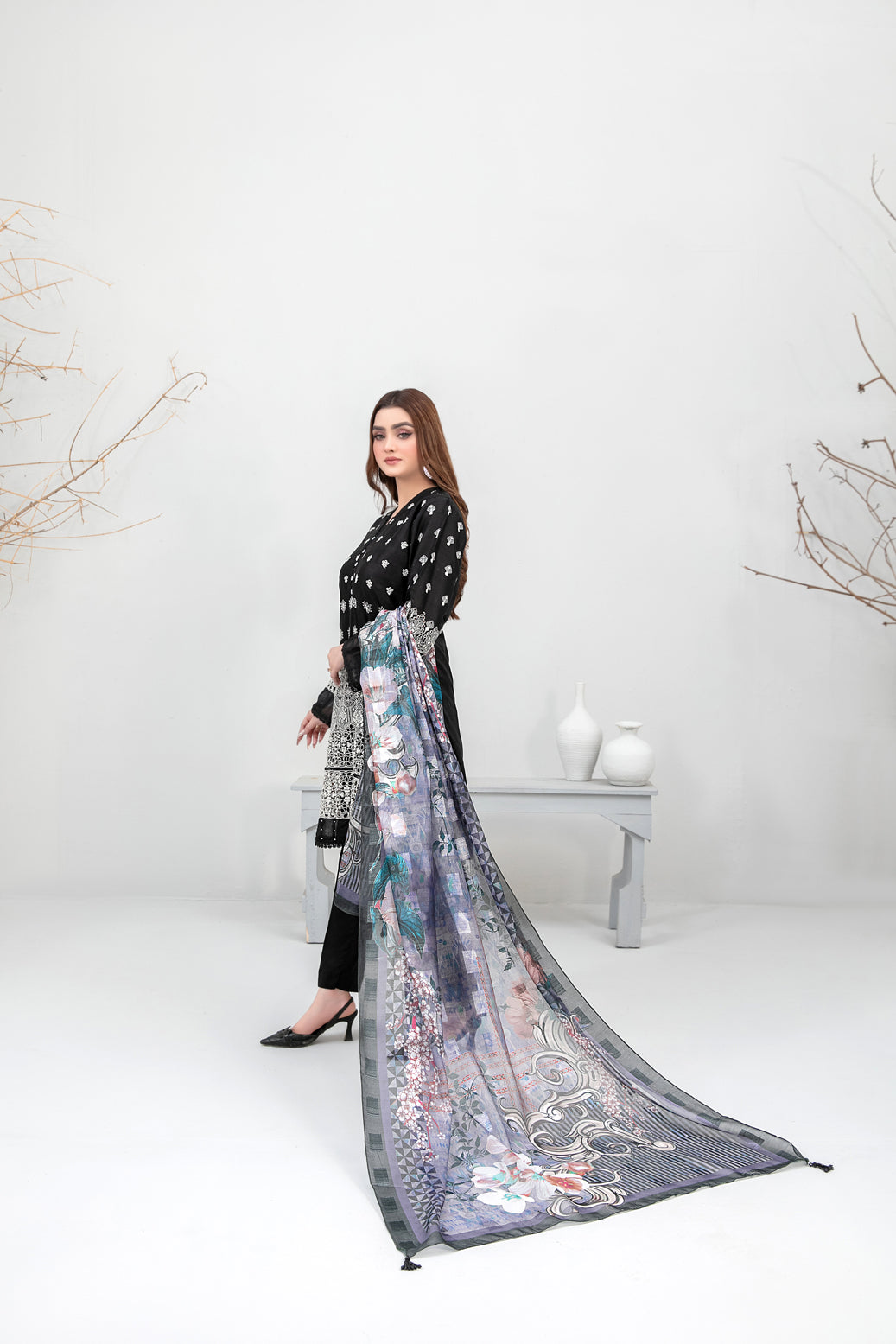 3 PIECE STITCHED EMBROIDERED DIGITAL PRINTED LAWN-TAWAKKAL