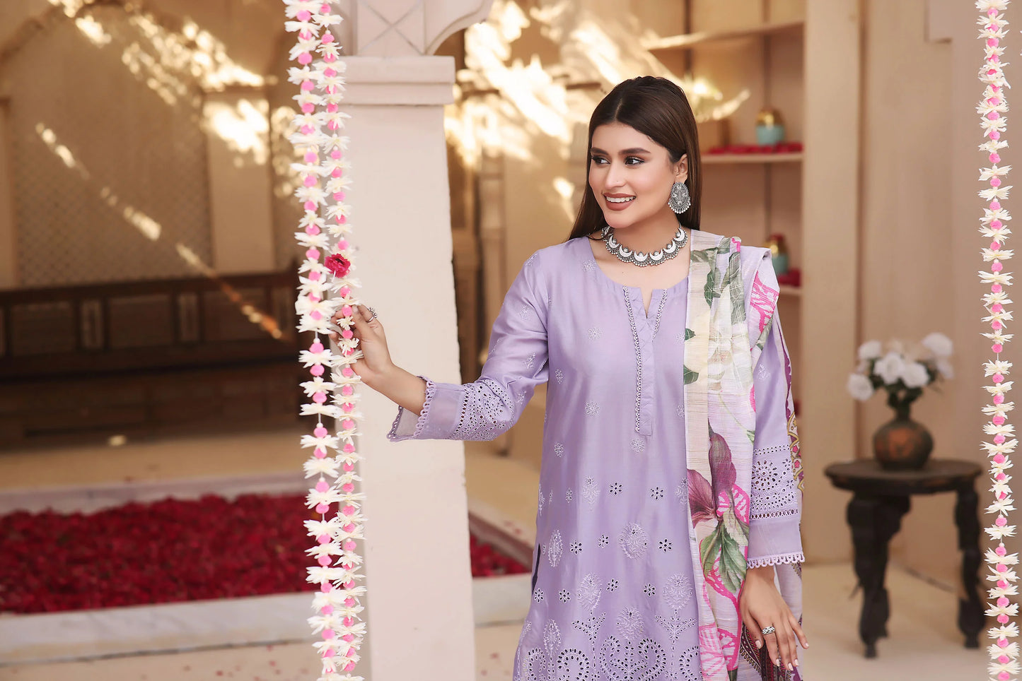 3 Piece Stitched Embroidered Chickenkari Lawn-ZAINAB FAZLANI