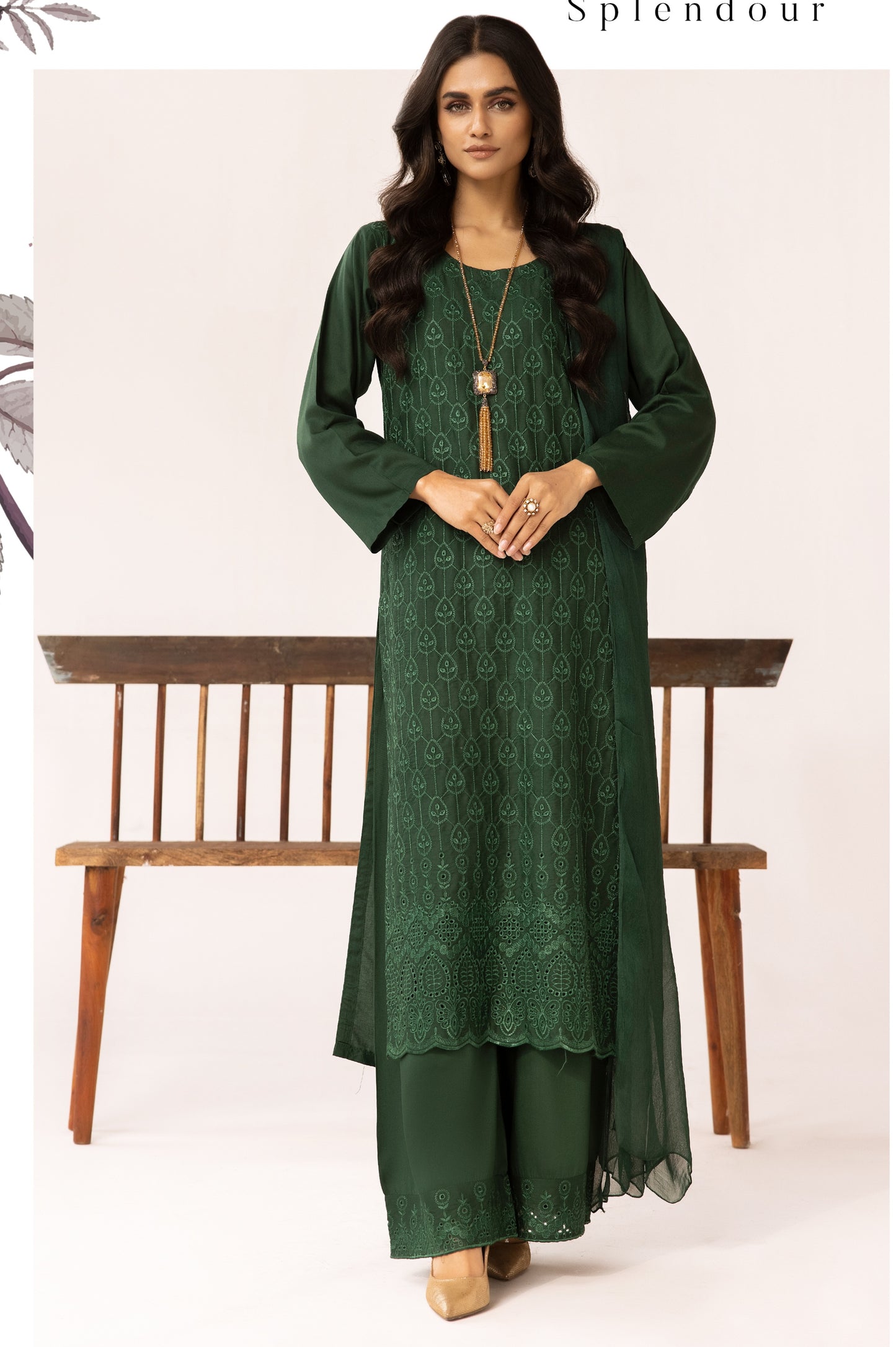 3 Piece Embroidered linen Collection By Simrans