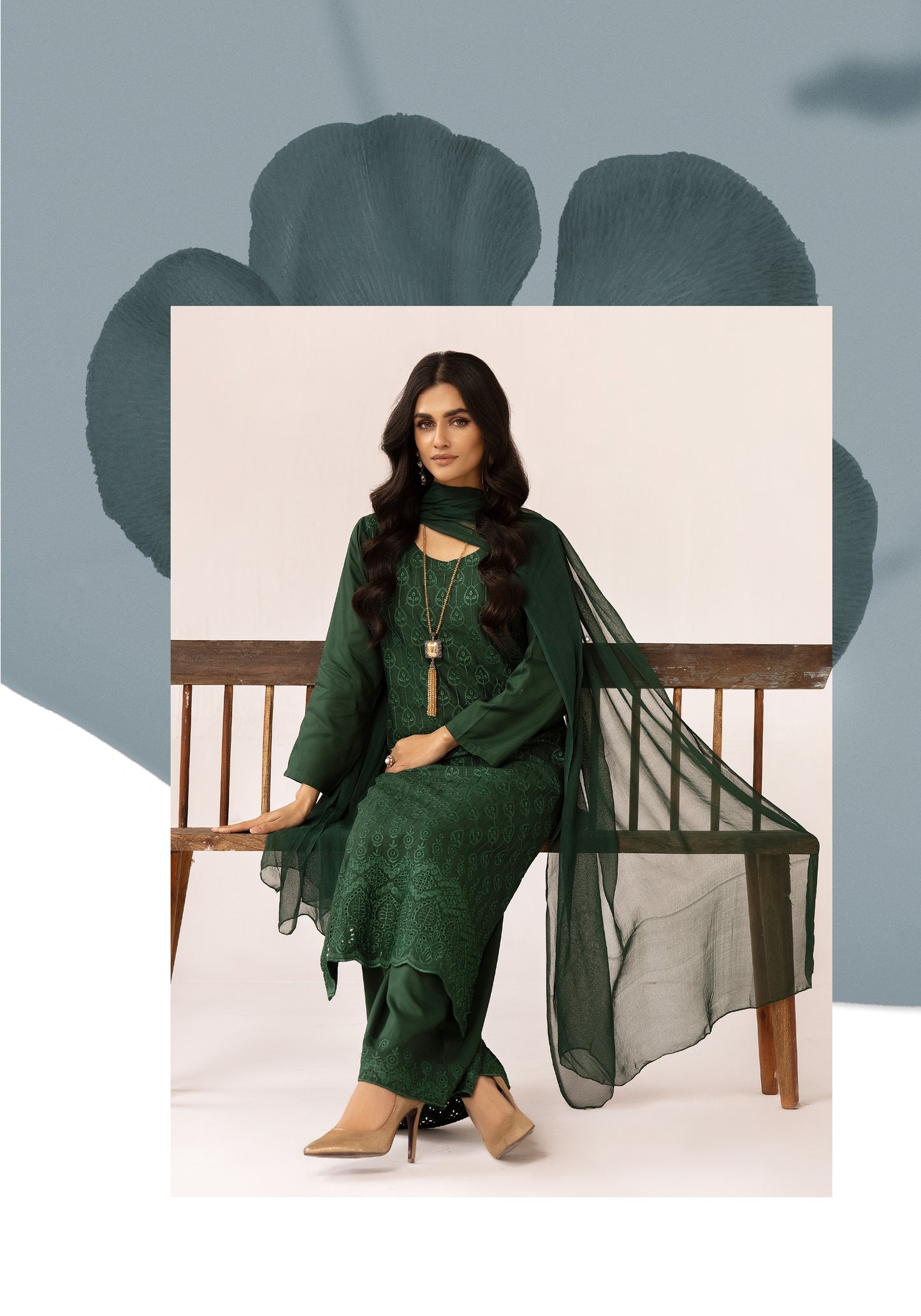 3 Piece Embroidered linen Collection By Simrans