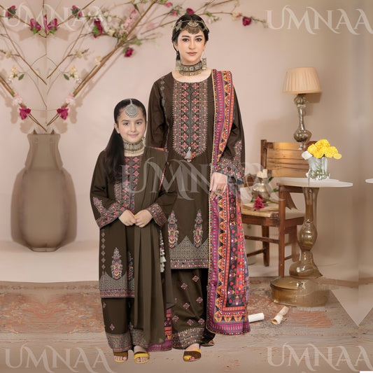 UA-109 Embroidered Linen Collection | Ready by Wear | Pakistani Dress Asian Clothes Umnaa