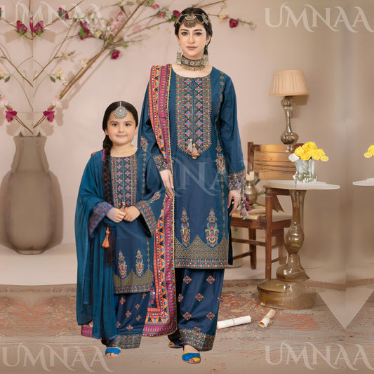 UA-109 Embroidered Linen Collection | Ready by Wear | Pakistani Dress Asian Clothes Umnaa