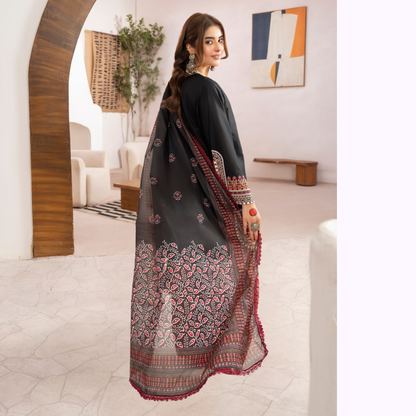 KC-1479 Embroidered Luxury Cambric Cotton farshi Shalwar Collection | Ready to Wear | Karma Collection
