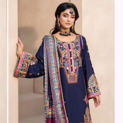 KC-1563 "Ferisha" Embroidered Festive Collection by Karma Collection