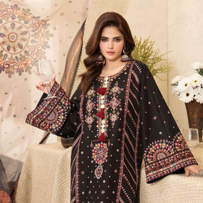 KC-1570 "Tabeer" Embroidered Festive Cambric Cotton Collection by Karma Collection