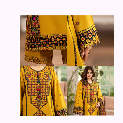 KC-1567 "Tabeer" Embroidered Festive Cambric Cotton Collection by Karma Collection