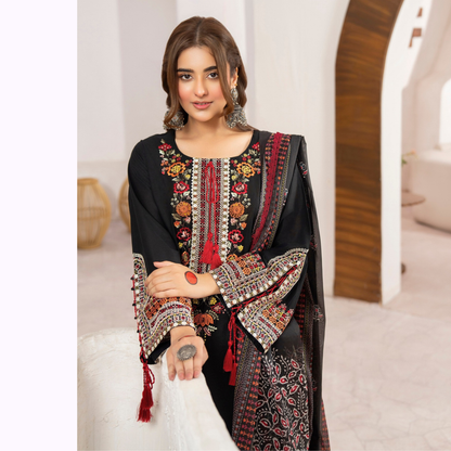 KC-1479 Embroidered Luxury Cambric Cotton farshi Shalwar Collection | Ready to Wear | Karma Collection