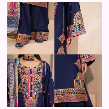 KC-1563 "Ferisha" Embroidered Festive Collection by Karma Collection