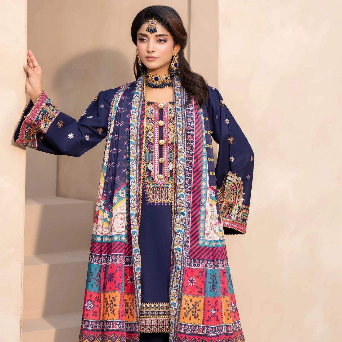 KC-1563 "Ferisha" Embroidered Festive Collection by Karma Collection