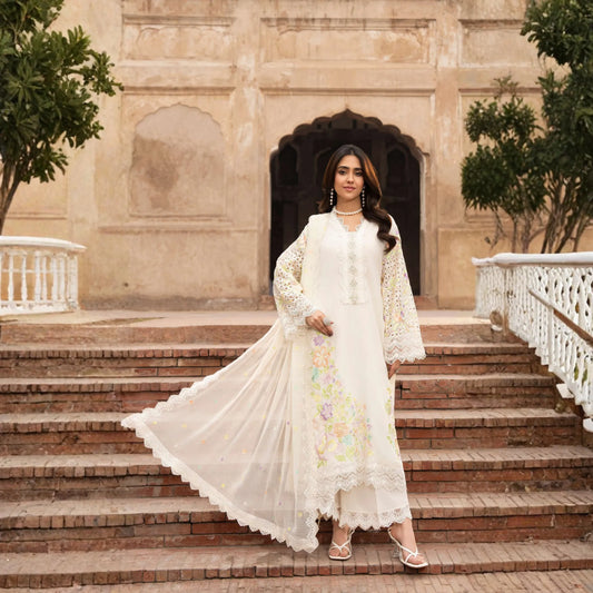 F-523 "Saj Dhaj" Embroidered Georgette Collection by Karma Collection