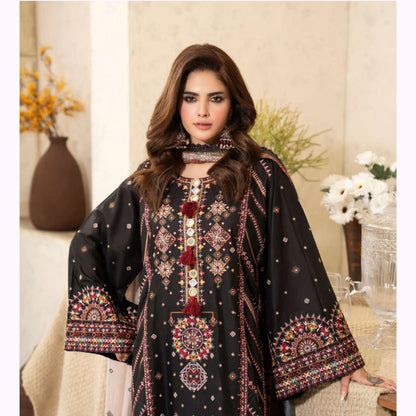 KC-1570 "Tabeer" Embroidered Festive Cambric Cotton Collection by Karma Collection