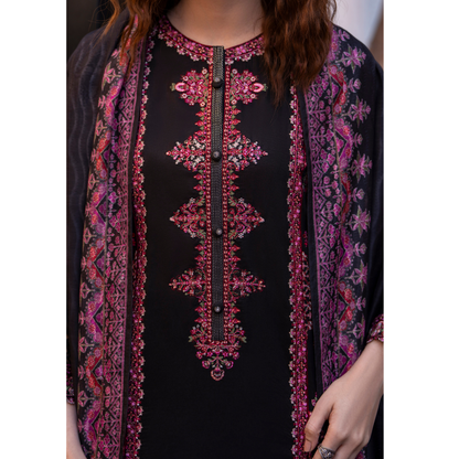 UCA-15 3 Pc Embroidered Cambric Cotton Ready to Wear Eid Collection by Casuallite