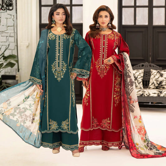 KC-1559 "Ferisha" Embroidered Festive Collection by Karma Collection
