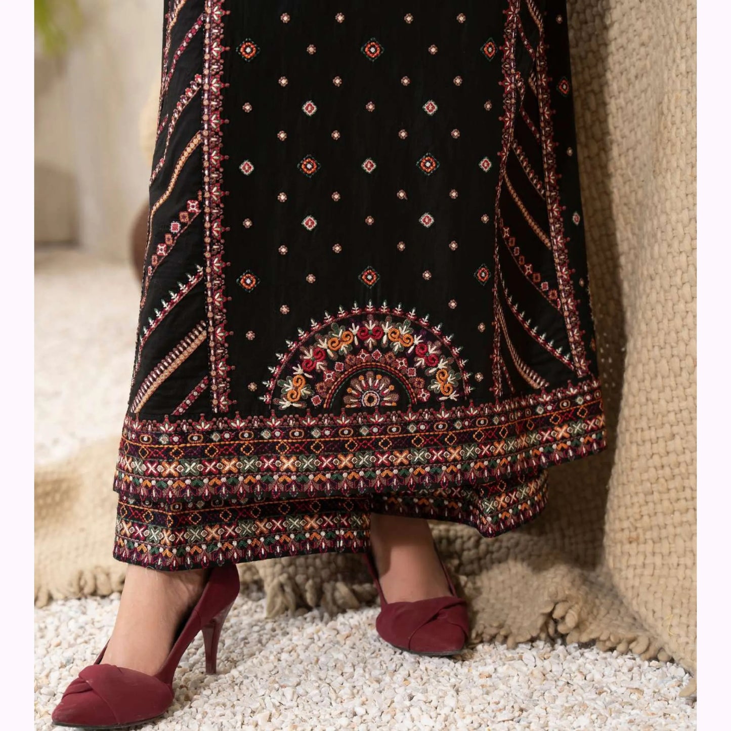 KC-1570 "Tabeer" Embroidered Festive Cambric Cotton Collection by Karma Collection