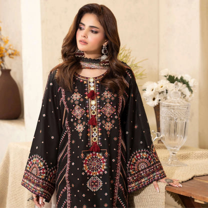 KC-1570 "Tabeer" Embroidered Festive Cambric Cotton Collection by Karma Collection