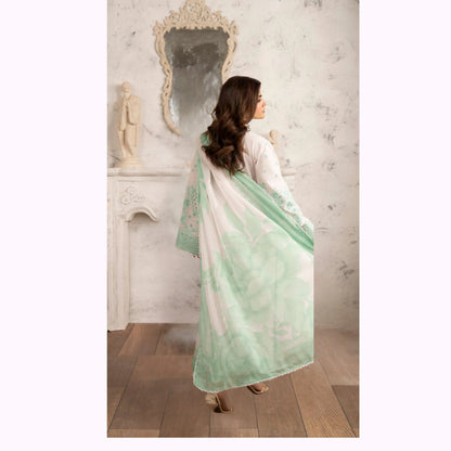 KC-1571 "Tabeer" Embroidered Festive Cambric Cotton Collection by Karma Collection