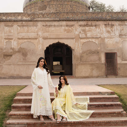 F-523 "Saj Dhaj" Embroidered Georgette Collection by Karma Collection