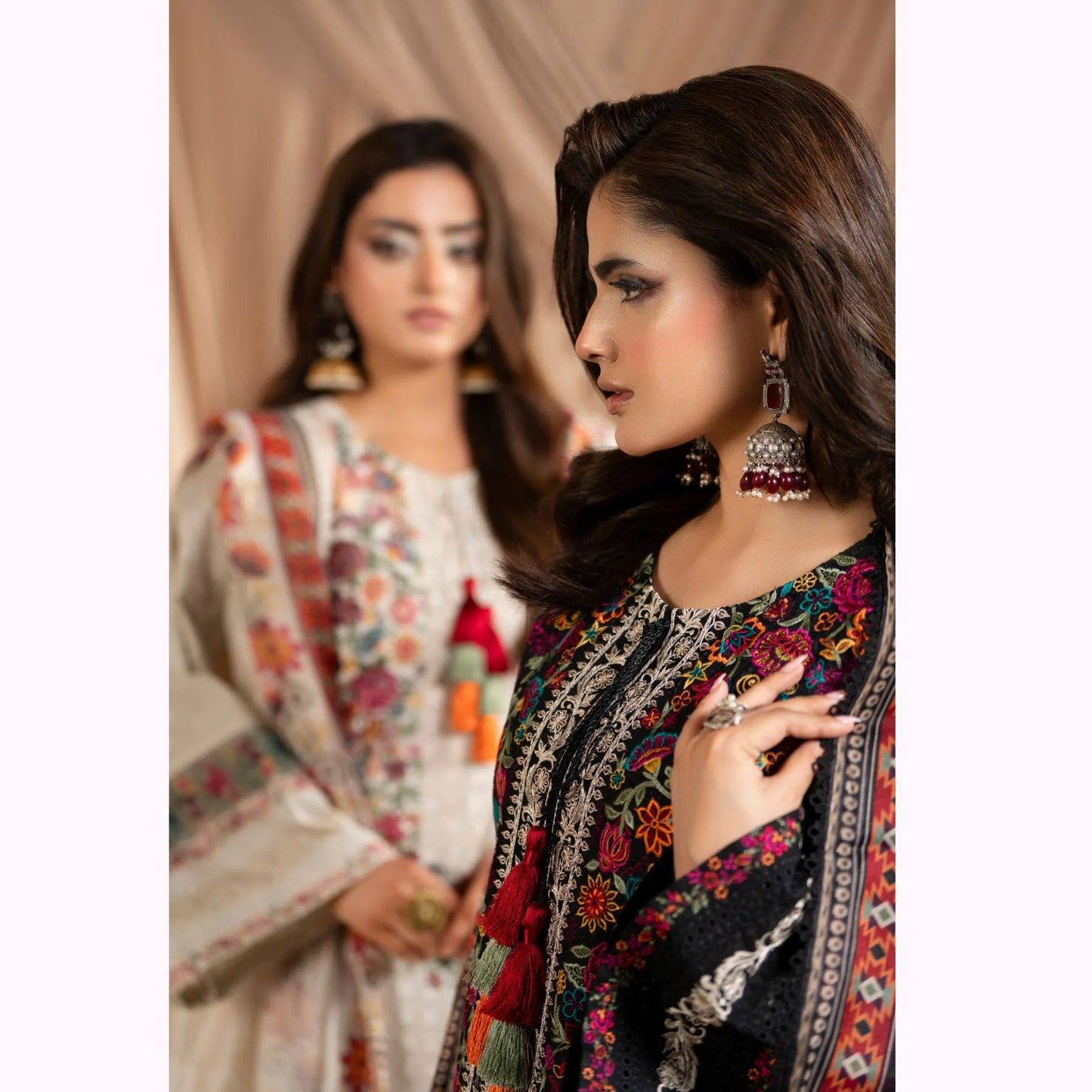 KC-1584 "AYRA" Embroidered Cambric Cotton Collection by Karma Collection
