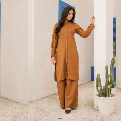2 Piece Dhanak Pakistani Winter Co-Ords Set Ready to Wear Collection by Simrans | UMSIM6