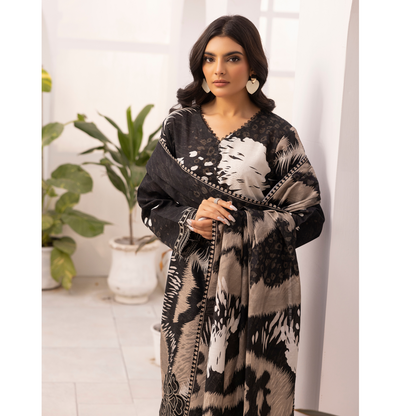 3 Pc Luxury Khaddar Ready to Wear Embroidered Printed Collection by Simrans