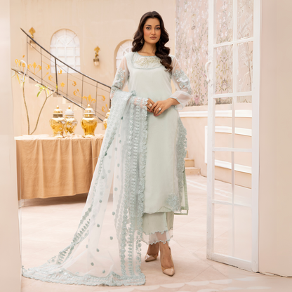 UMS-13 3 Pc Mother & Daughter Luxury Cambric Cotton by Simrans