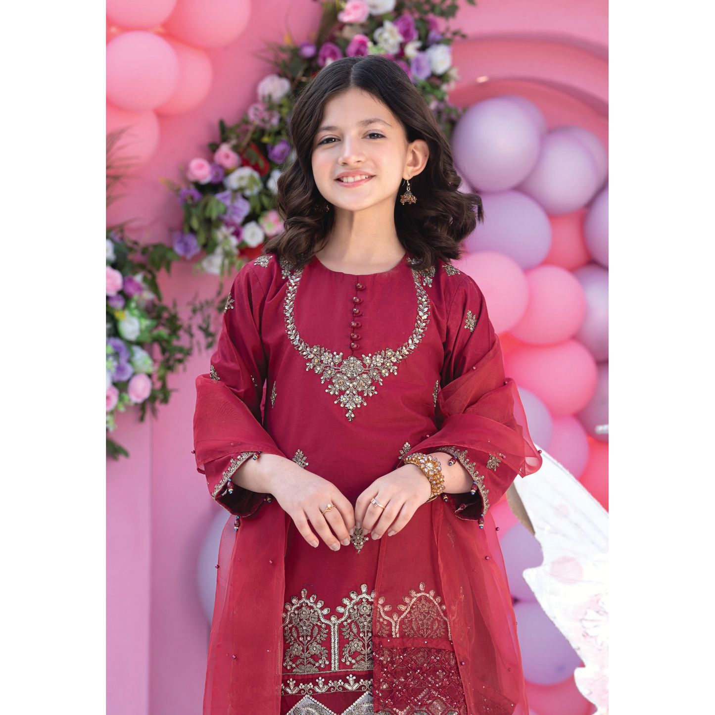 UAL-03 Kids 3 Pc Luxury Festive Cambric Cotton Eid Collection by Allys
