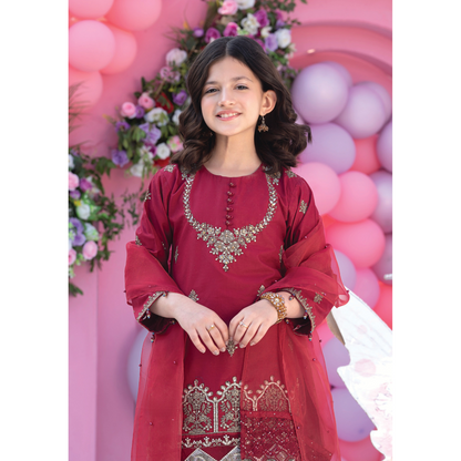 UAL-03 Kids 3 Pc Luxury Festive Cambric Cotton Eid Collection by Allys