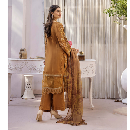 UTT-02 Embroidered Viscose 3 Pc Pakistani Dress | Eid Ready to wear | Traditional Thread