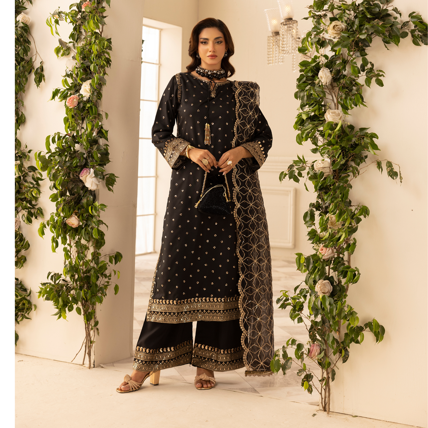 UMS-24 Luxury Embroidered Viscose Collection | Ready to Wear | Simrans