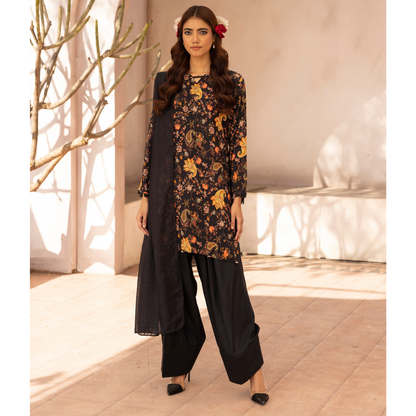 UMS-34 Mariyah Printed Linen 3 Pc Collection by Simrans asian clothes Casual Ready to Wear Pakistani dress