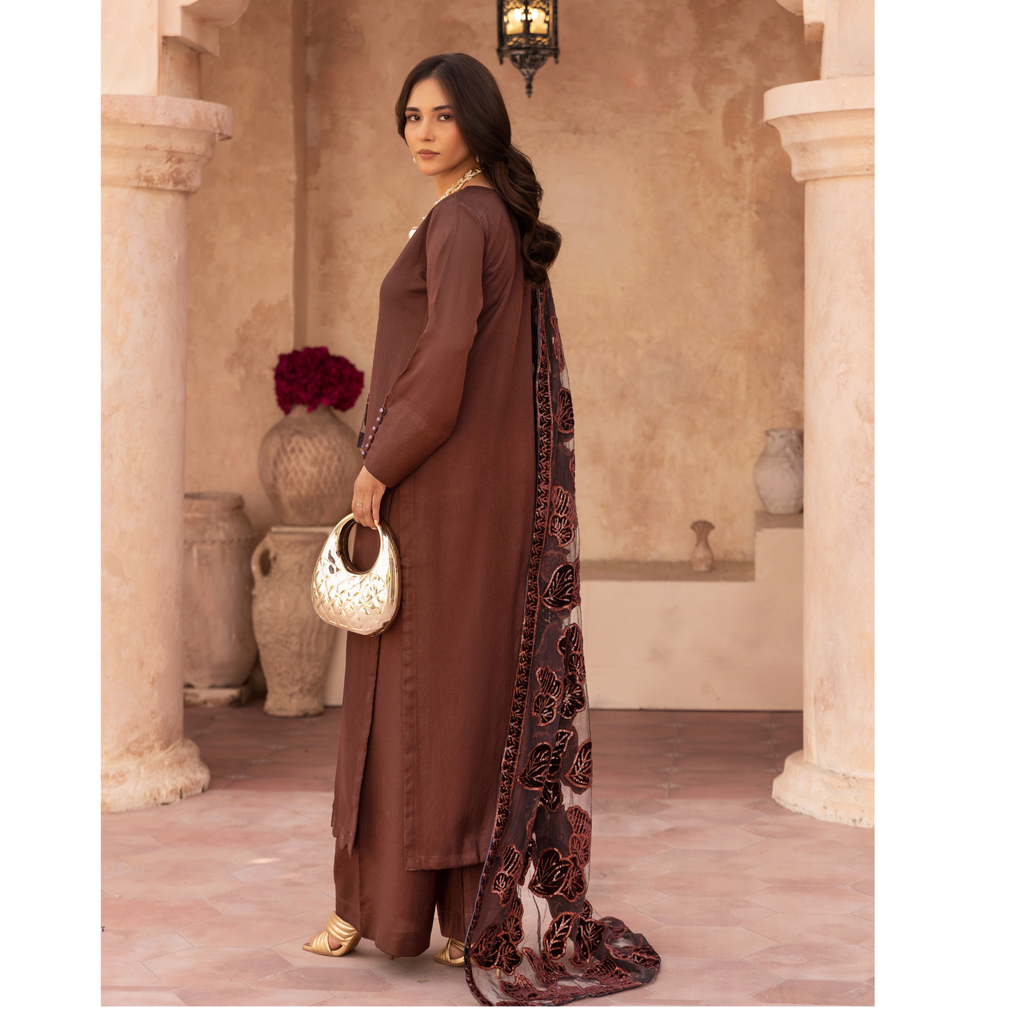 UMS-45 NURA LUX by Simrans Laserkari Dhanak Winter Collection | Ready to Wear | Asian Clothes