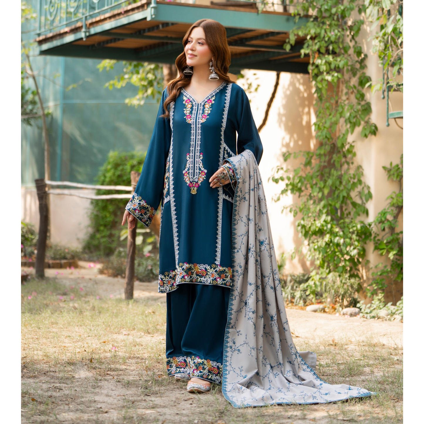 "Nigar" Kotrai Edition Luxury Embroidered 3 Piece by Karma Collection