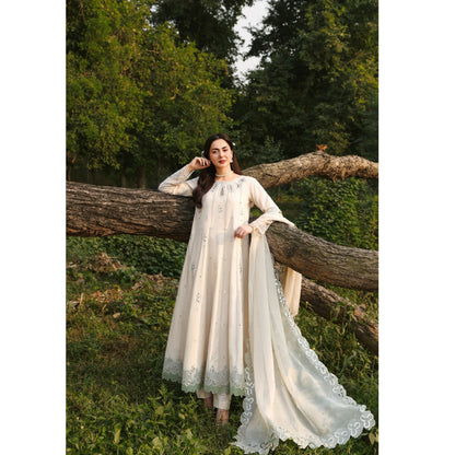 UMS-55 Janan Mother Daughter Chikenkari Jacquard Eid Edit by Simrans | Ready to Wear Asian Pakistani clothes