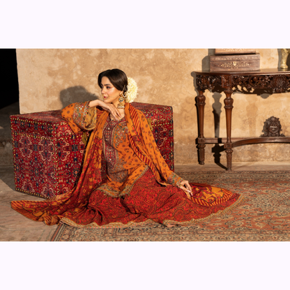 "AURA" Embroidered Georgette Collection by Karma Collection
