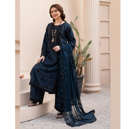 UA-179 Embroidered Linen Festive Collection by Umnaa