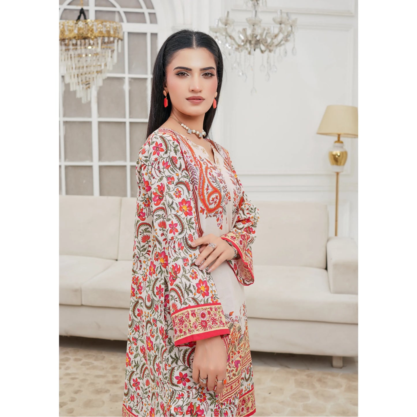 UMS-60 "Attire" Lawn 2 Piece Co-Ords Set by Simrans