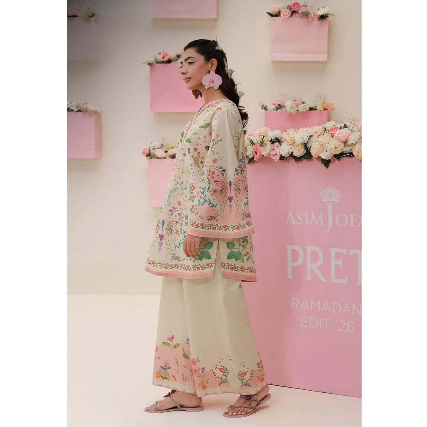 UAS-01 printed Pret by Asim jofa Printed Co Ord Set summer Collection Ready to Wear asian clothes