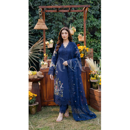 UA-191 Embroidered Cotton Collection 3 Piece | Ready to Wear | Asian clothes