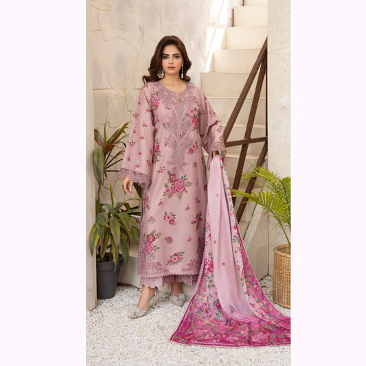 KC-1569 "Tabeer" Embroidered Festive Cambric Cotton Collection by Karma Collection