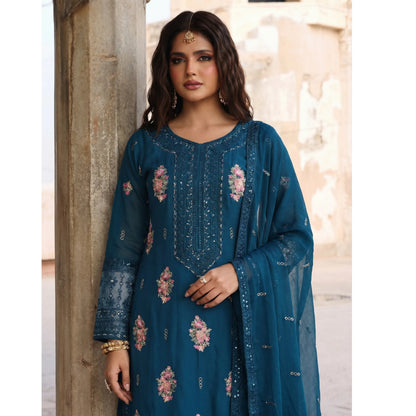 UA-201 Embroidered Cotton Festive Collection By Umnaa | Ready to Wear Pakistani Asian clothes
