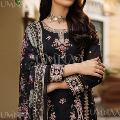UA-211 Embroidered Viscose with Cotton Silk Sharara collection by Ready to Wear Pakistani Asian clothes