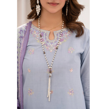 UA-216 Embroidered Cambric Cotton Collection by Umnaa | Ready to Wear Pakistani Asian clothes