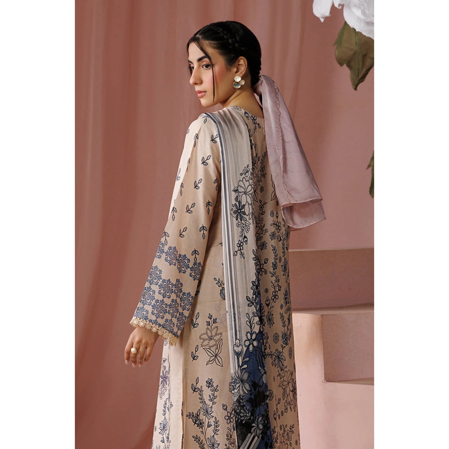 UE-02 "Printed Essential" by Esra Fashion Summer Printed Lawn 3 Piece Collection | Pakistani Asian Clothes