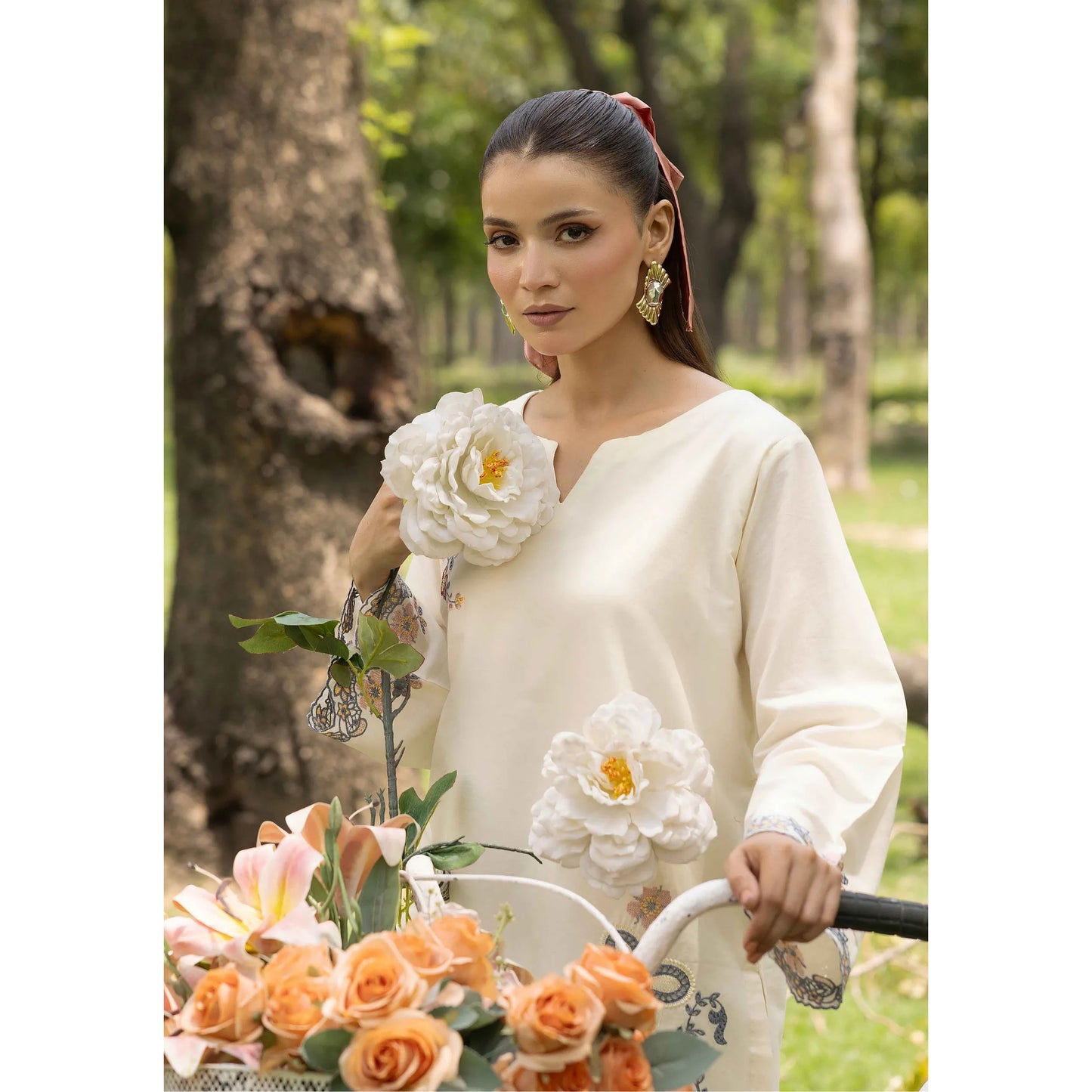 UMS-66 "Image Kari" Embroidered Lawn Co-Ords Set by Simrans | Ready to Wear Pakistani Asian clothes