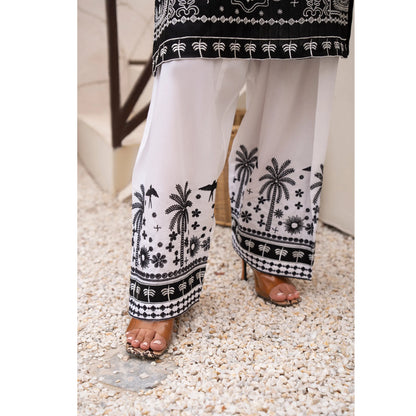 UA-257 Embroidered Cambric Cotton Co-Ord Set | Ready to Wear | Asian Clothes