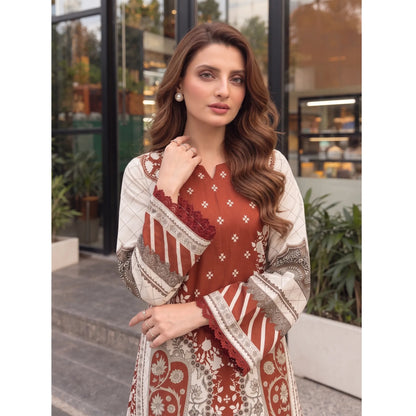 UA-319 Printed Shamooz Silk Kaftan Co-Ords 2 Pc | Umnaa