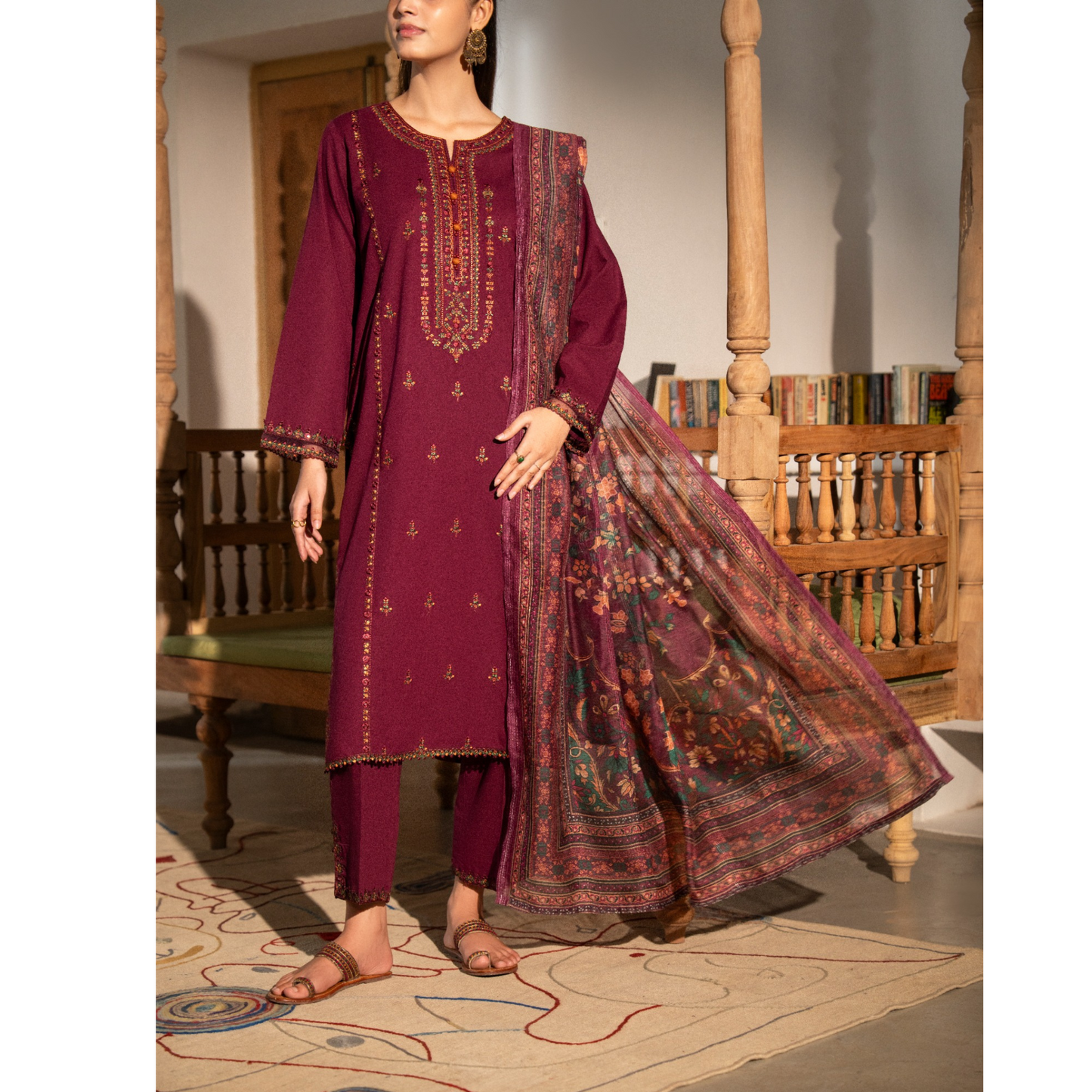 UCA-24 "Saavan" Premium Cotton Embroidered Collection by Casuallite