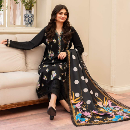 3 Pc Ready to Wear Embroidered Collection | Karma Collection | UMKC01001